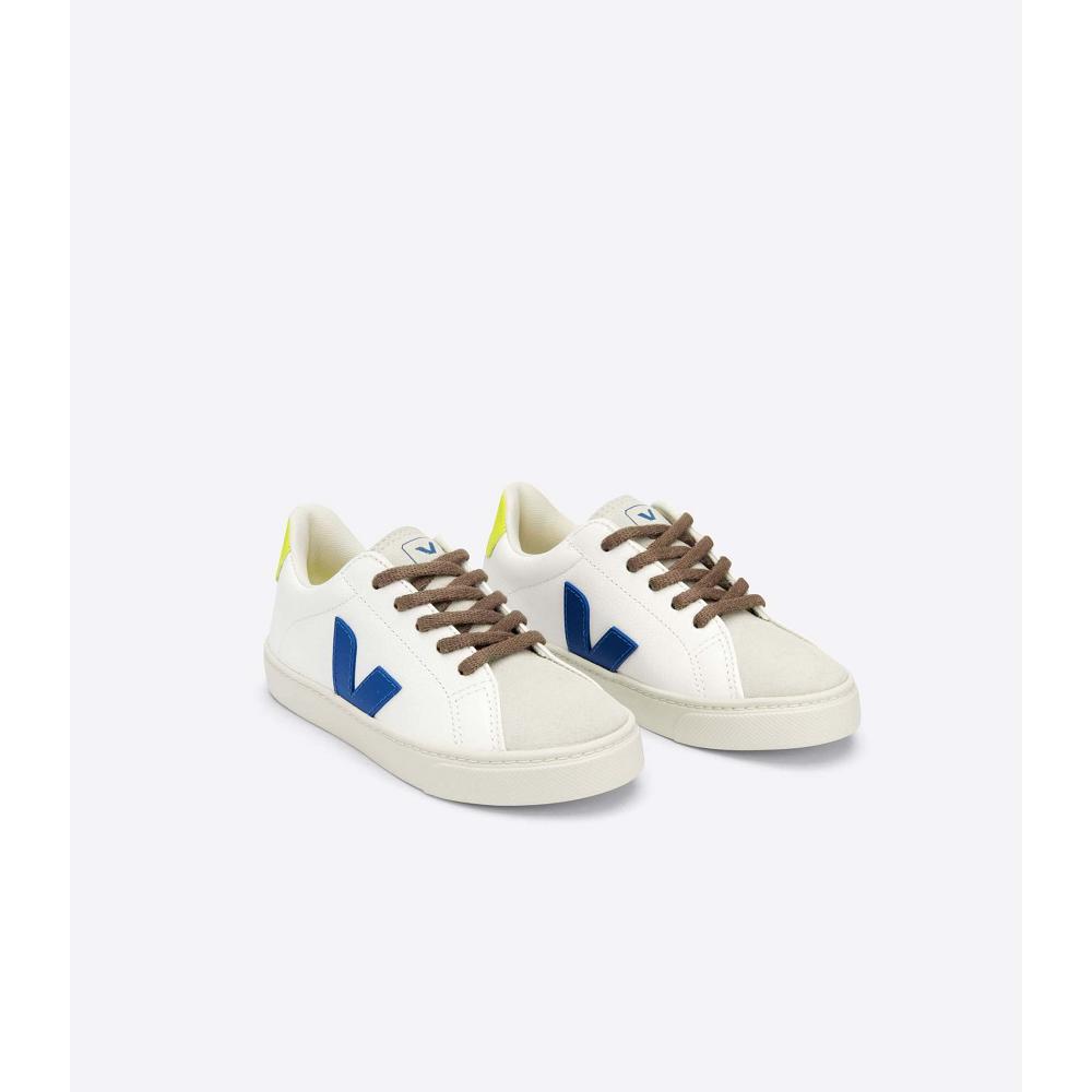 Veja ESPLAR LACES CHROMEFREE Kids' Sneakers White/Blue | CA 831FDN